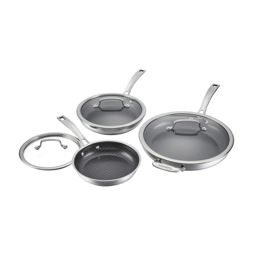 Cuisinart FusionPlus Hybrid 6-Piece Skillet Set with Lids