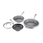 Cuisinart FusionPlus Hybrid 6-Piece Skillet Set with Lids