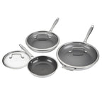 Cuisinart FusionElite Hybrid Tri-Ply Stainless Steel 6-Piece Skillet Set