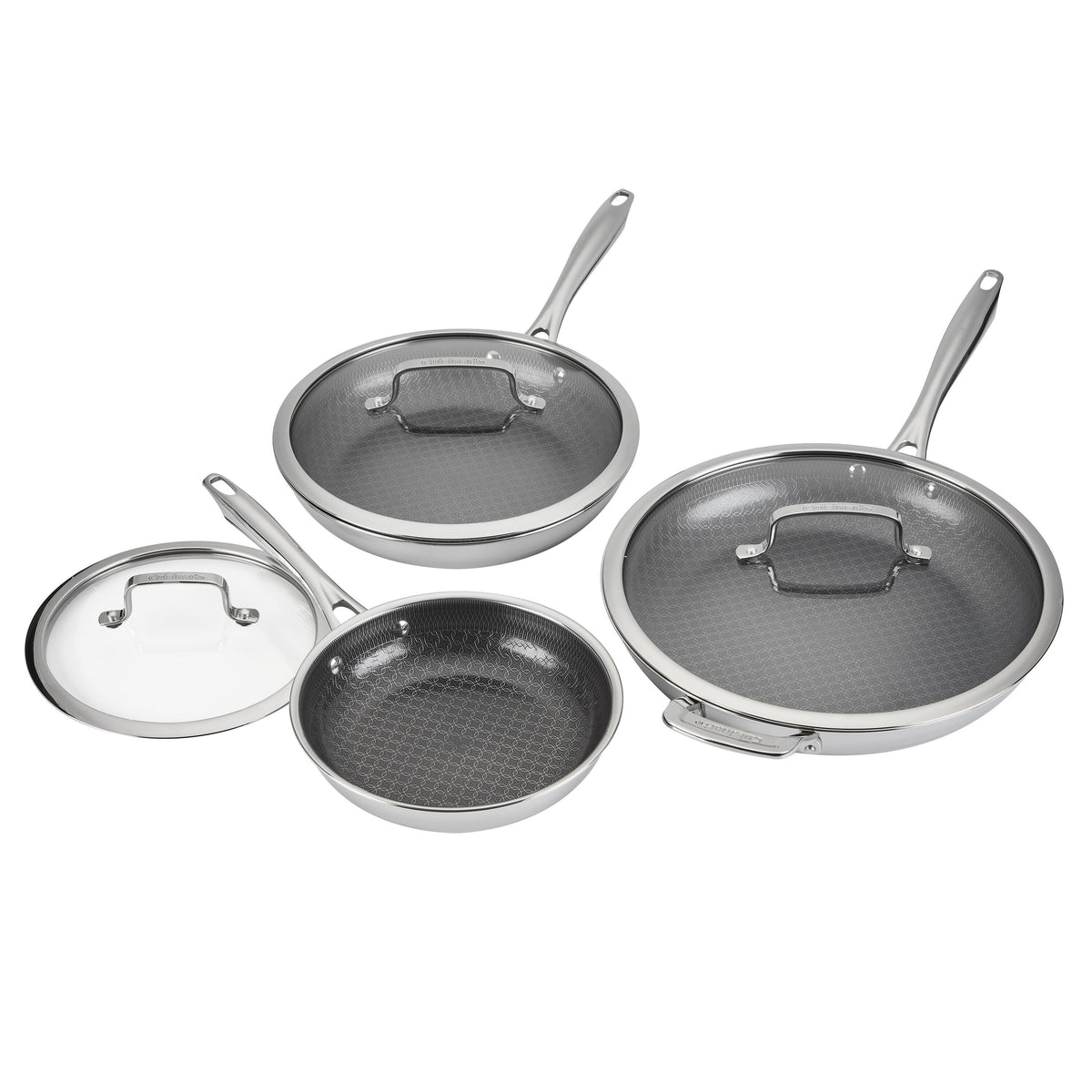 Cuisinart FusionElite Hybrid Tri-Ply Stainless Steel 6-Piece Skillet Set