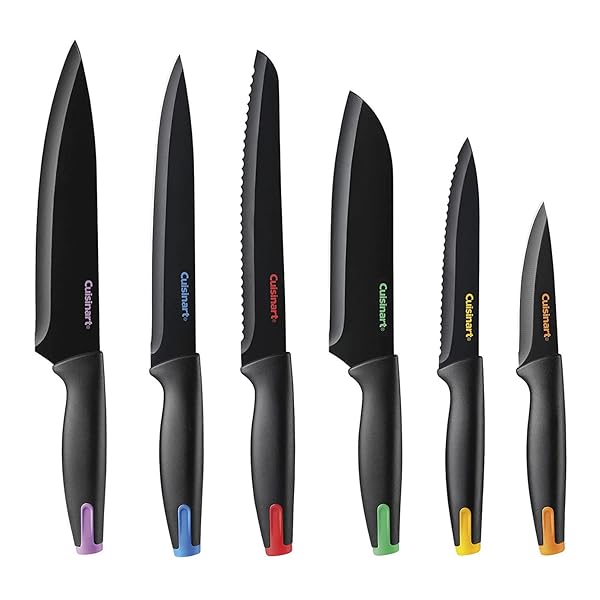 Cuisinart 7-Piece Ceramic Coated Cutlery Set with Acrylic Block