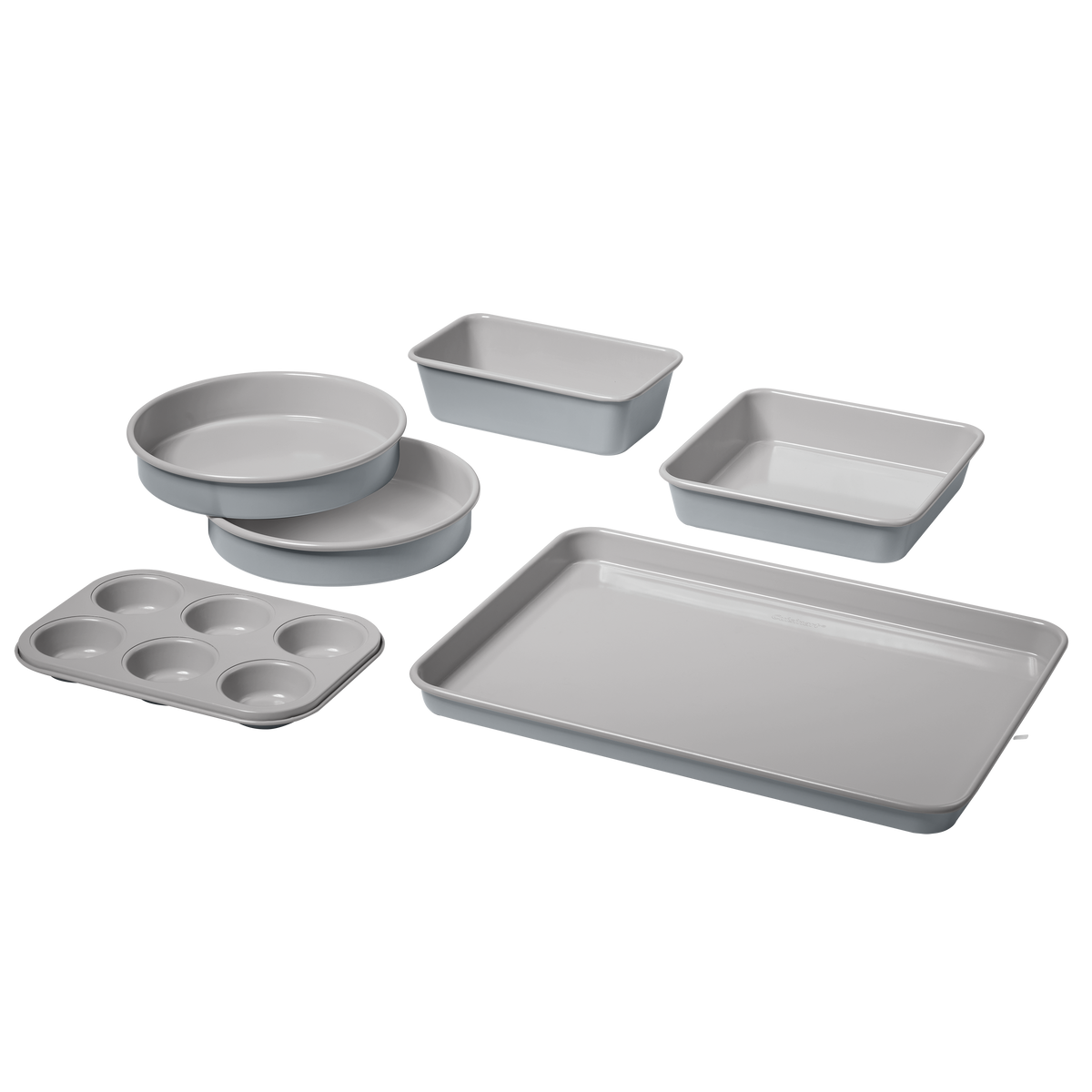 Cuisinart 6-Piece Culinary Collection Ceramic Nonstick Bakeware Set, Gray
