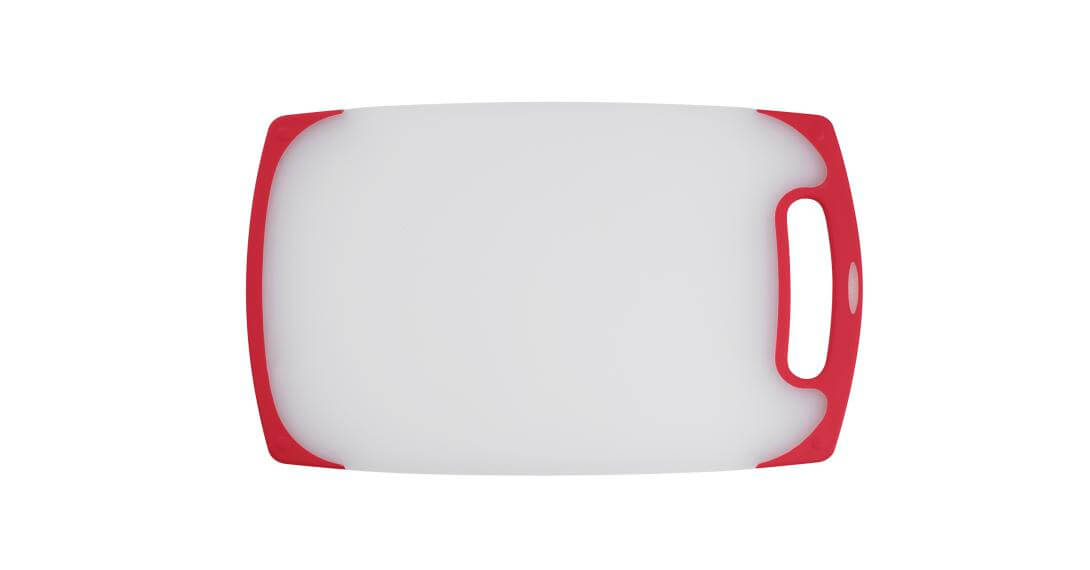 Cuisinart 13-Inch Semi-Transparent Cutting Board with Red Edge