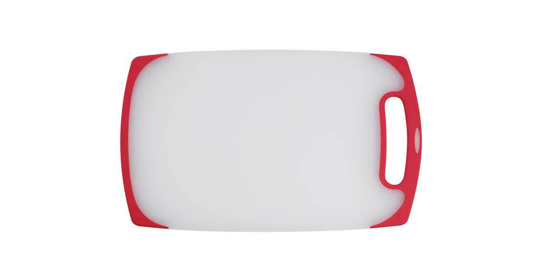 Cuisinart 13-Inch Semi-Transparent Cutting Board with Red Edge