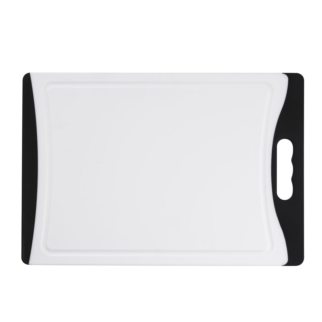 Cuisinart 14-Inch White Poly Cutting Board with Black Edge