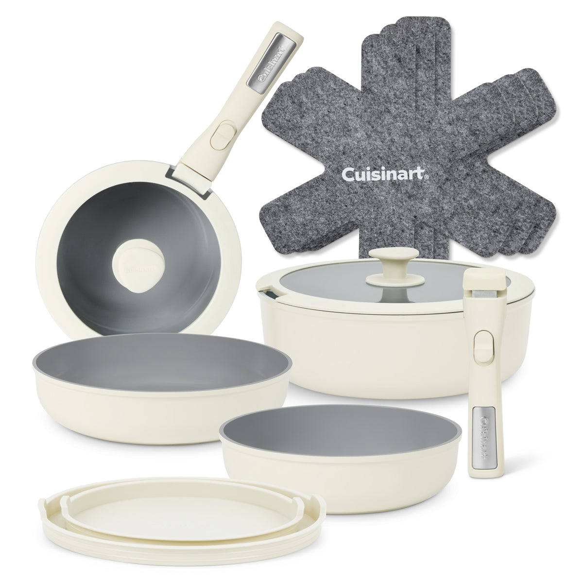 Cuisinart ClickSmart Nonstick Detachable Handle Cookware Set